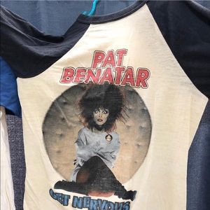 Vintge Pat Benatar raglan band tee. Size Xs/small